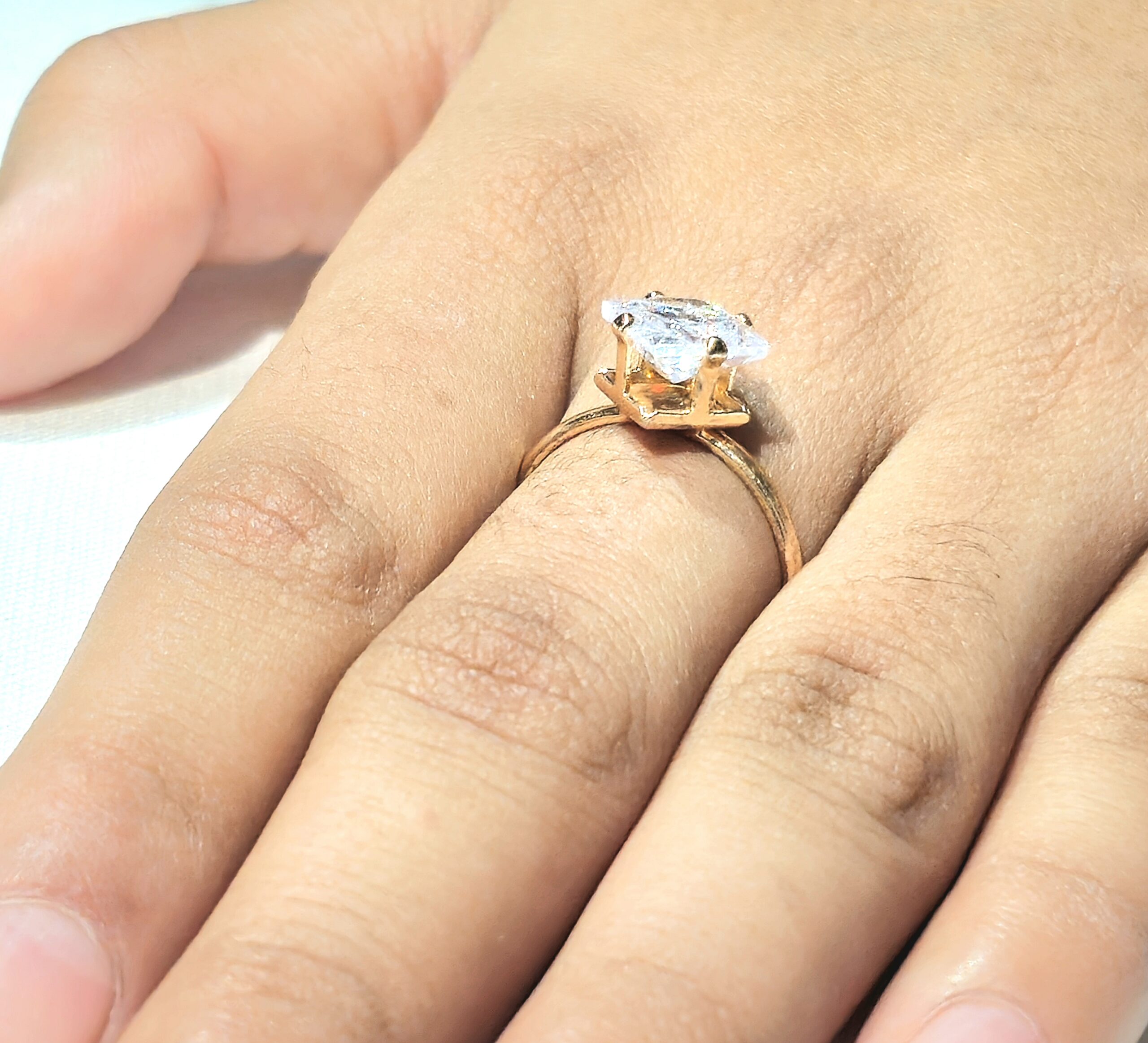Adjustable Simple Diamond Ring - Image 2