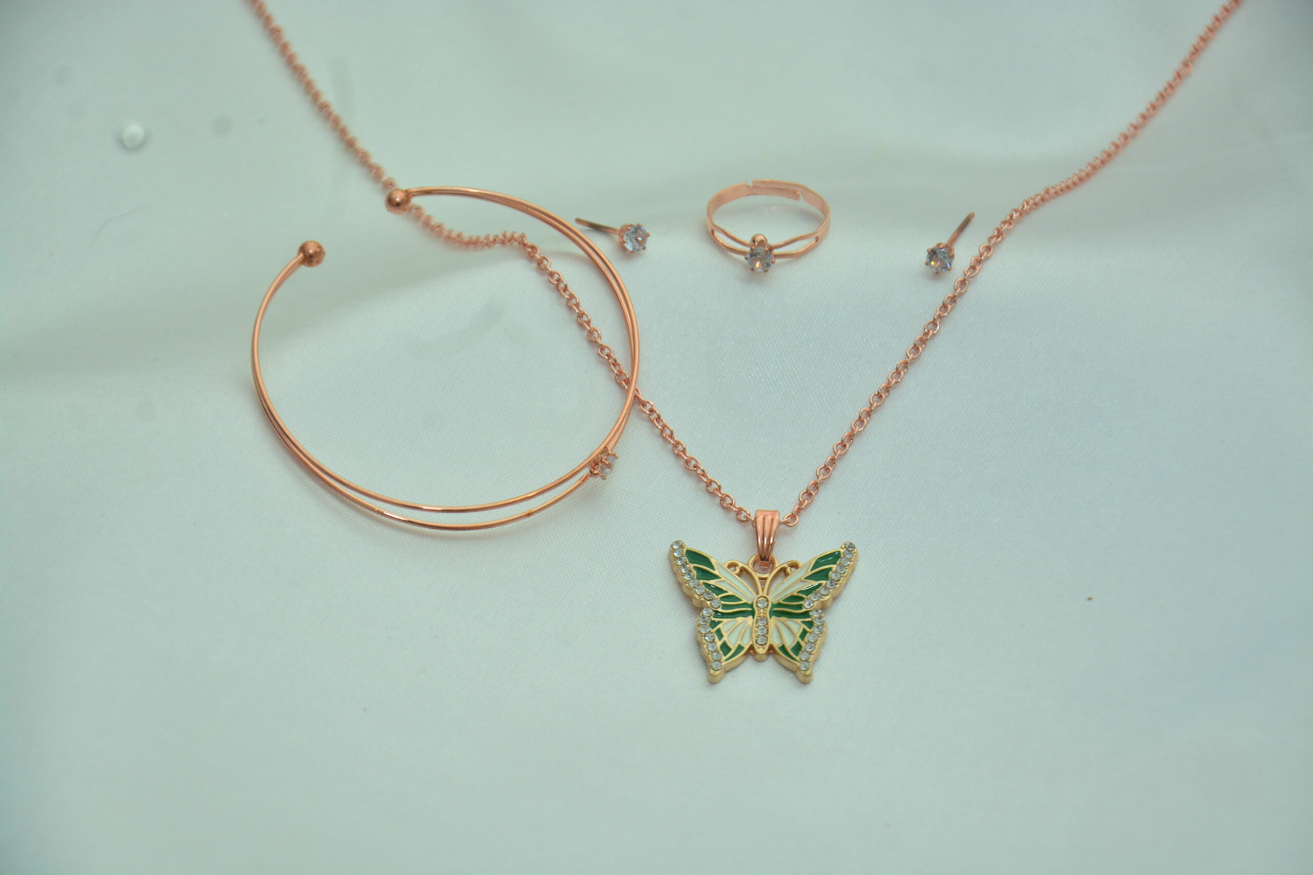 Elegant Butterfly Jewelry Set