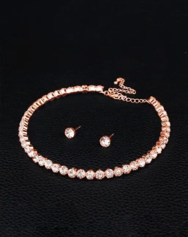 Elegent Choker Set With Earrings. - Image 2