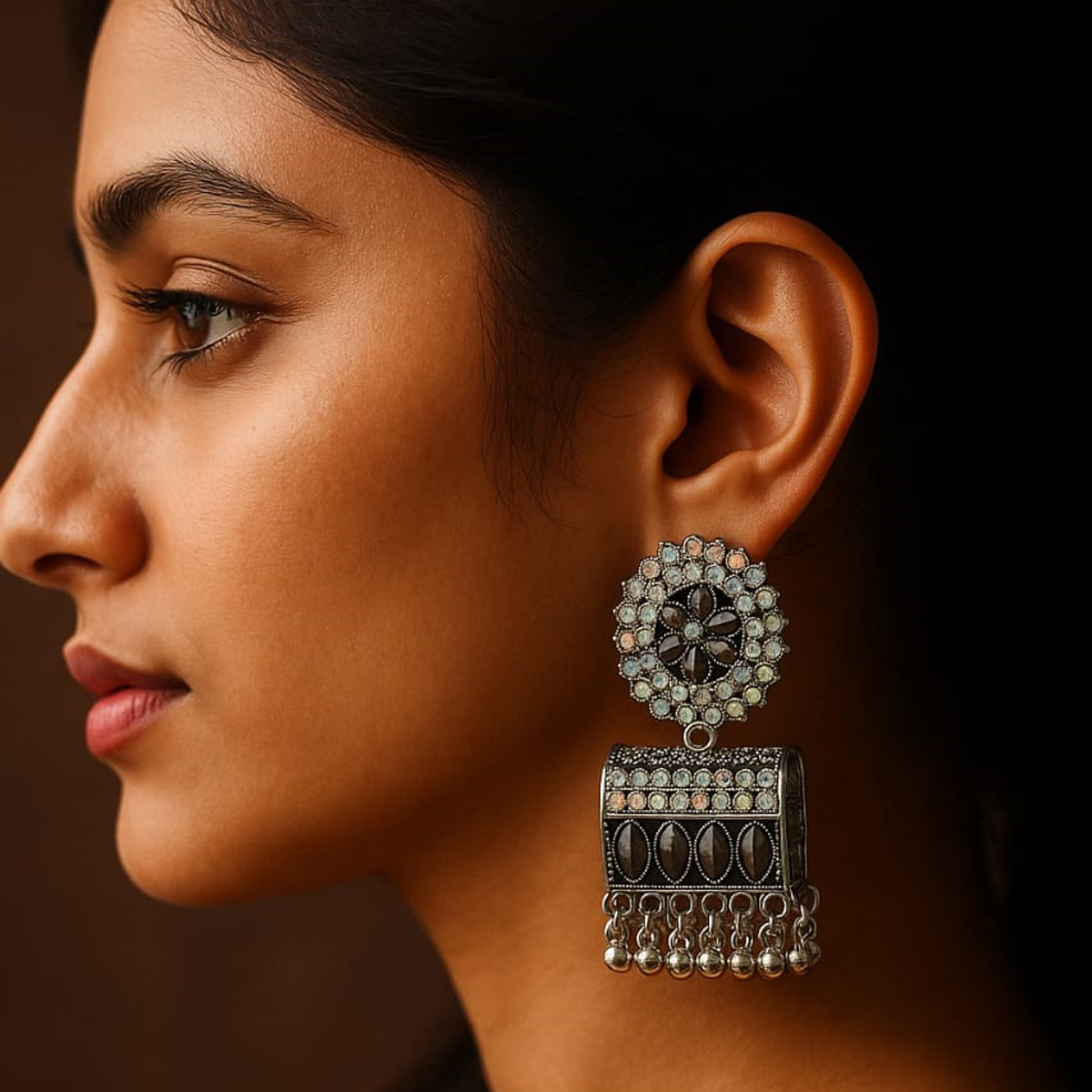 Trendy Party Wear 6 Jewellery Set - Image 5